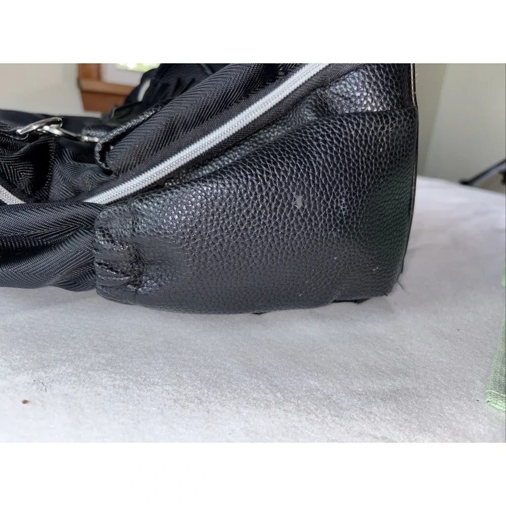 Itzy Ritzy Boss Backpack Diaper Bag Jetsetter‎ Black Vegan Leather Dust Bag
